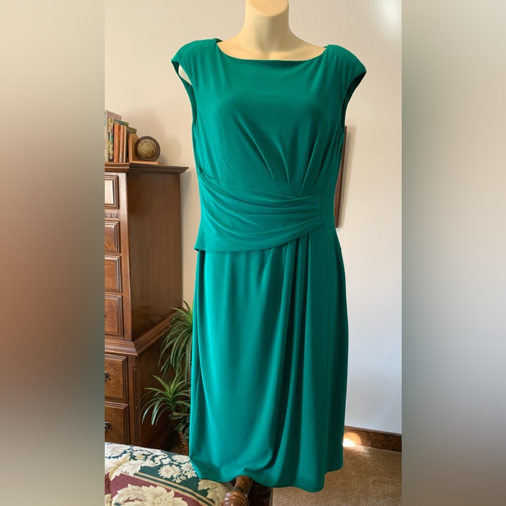 Chaps Cap Sleeve Dress Awesome Like New